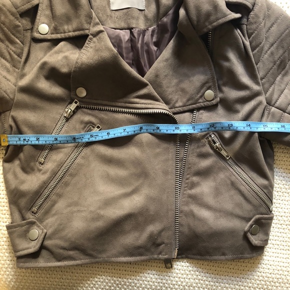 Asos faux suede biker jacket - Picture 4 of 5